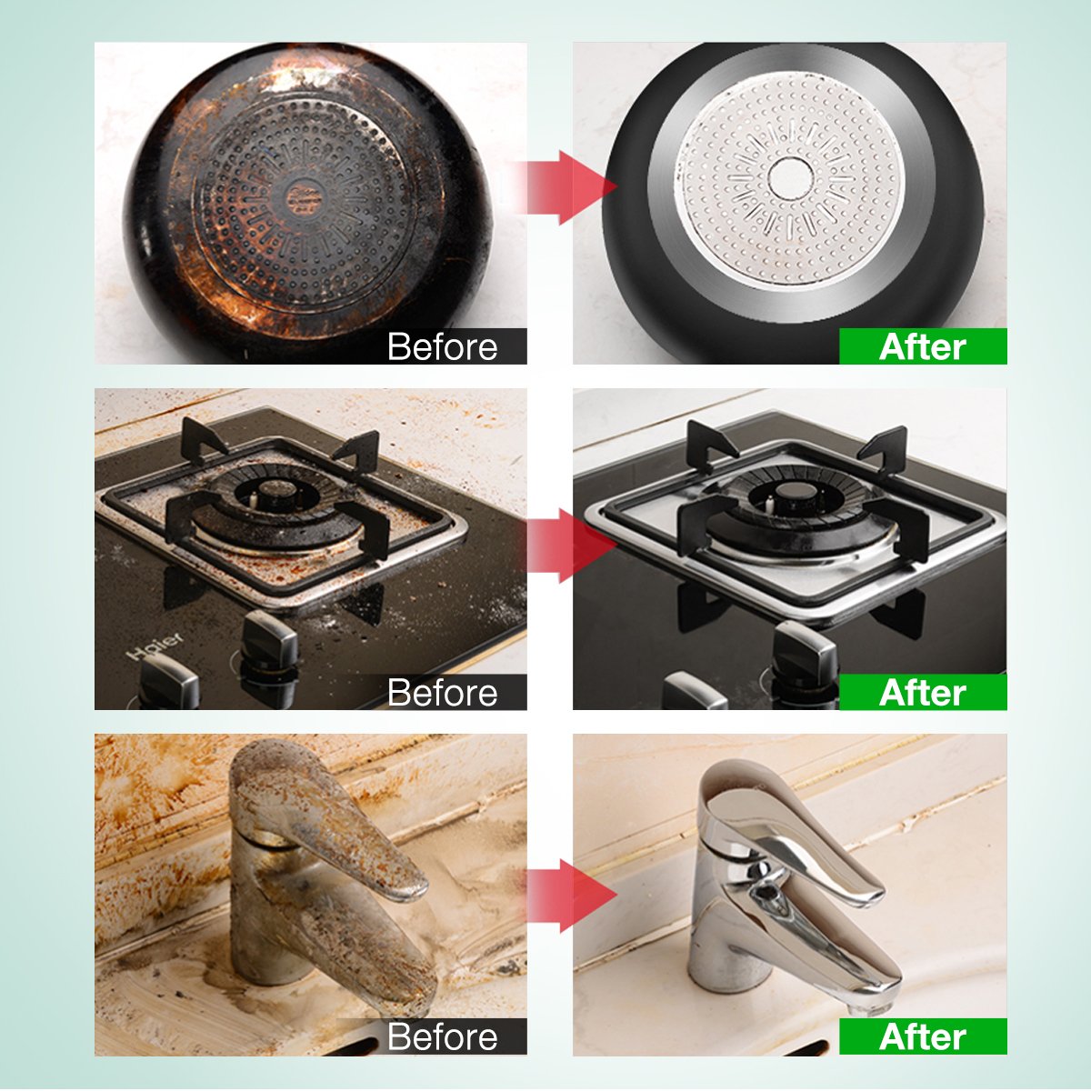 400g Over&Cookware Cleaner Cleaning Oil Stain Spray Liquid Kitchen Cleaner Detergent All purpose Cleaning Powder For Restaurant