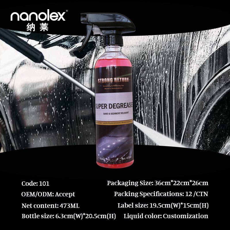 Nanolex 101 Concentrated heavy Duty Multi Purpose Cleaner degreaser Chemical for machinery and vehicles cleaning free sample