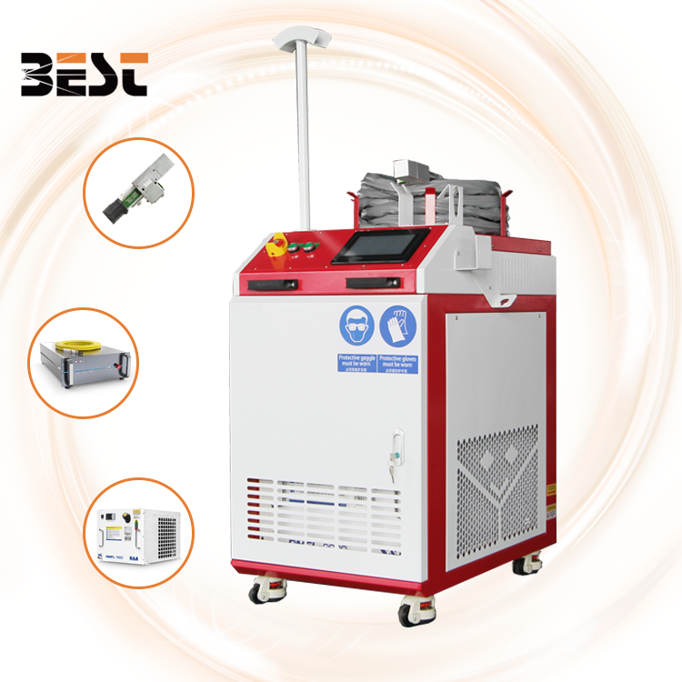 oil stains rust paint removal high-precision and high-efficiency fiber laser cleaning machine 1500W 2000W 3000W MAX RAYCUS