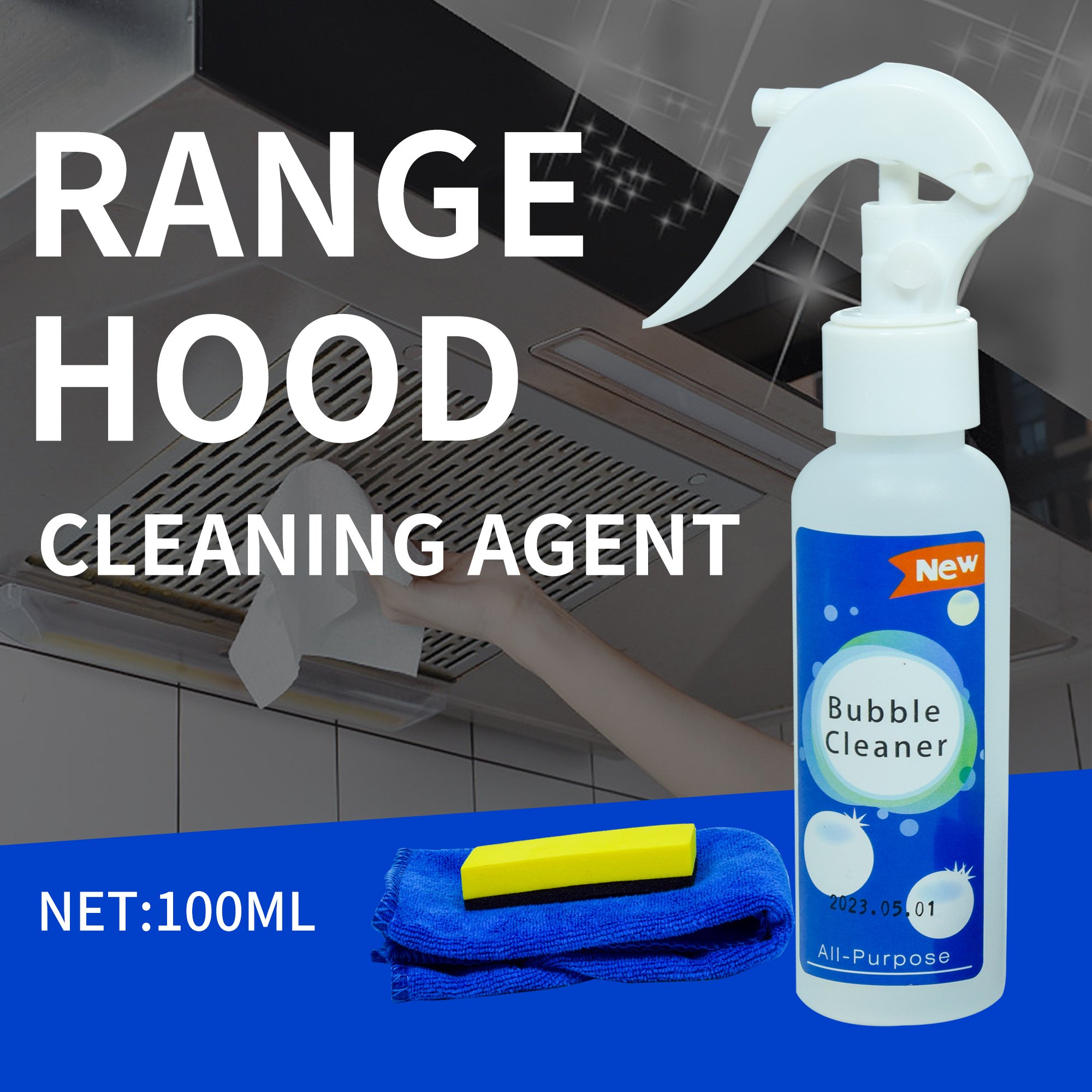 OEM Kitchen Bubble Cleaner Spray Set Hot Sale Stain Remover and Detergent Cleaning Spray
