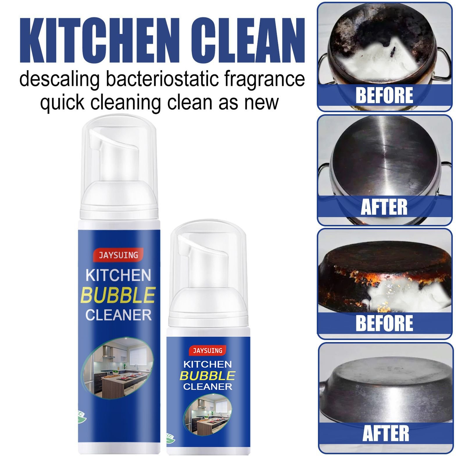 Rustr emover home dirt oil descaling detergent kitchen bubble cleaner kitchen grease cleaner