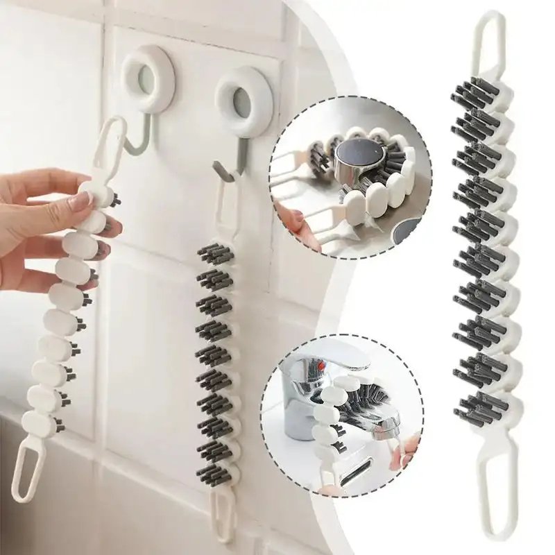 2023 Kitchen Oil Stain Remove Brush Bendable Gap Clean Tool Kitchen Bathroom Bathtub Tube Sink Clean Brush