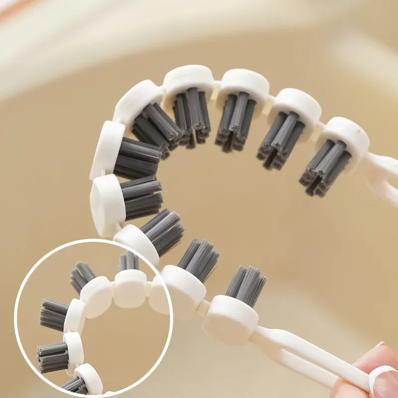 2023 Kitchen Oil Stain Remove Brush Bendable Gap Clean Tool Kitchen Bathroom Bathtub Tube Sink Clean Brush