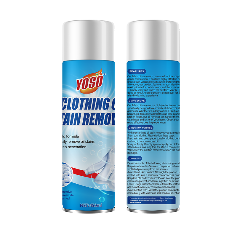 450ML Fabric Oil & Grease Eliminato Deep-Cleaning Garment Stain Remover Pro Formula Premium Oil & Grease Spot Vanisher