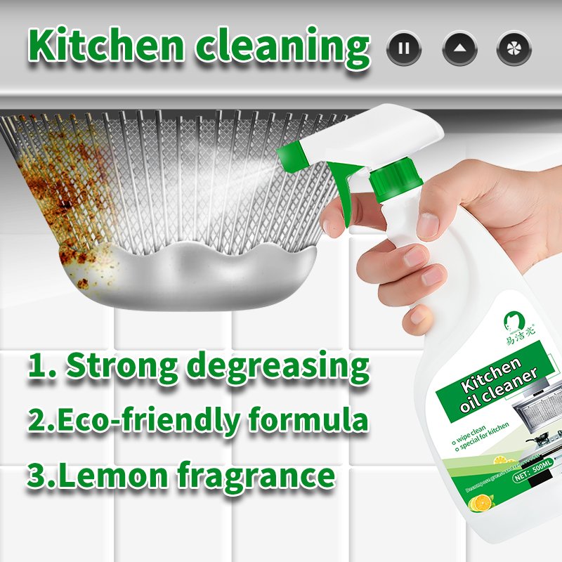 500ML degreaser Remove Grease And Grime Kitchen Spray Oven Cleaner Clear Oil Detergent Remove Liquid For Kitchen Cleaning