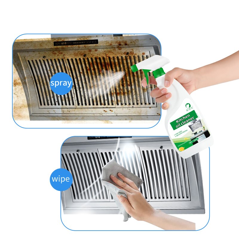 500ML degreaser Remove Grease And Grime Kitchen Spray Oven Cleaner Clear Oil Detergent Remove Liquid For Kitchen Cleaning