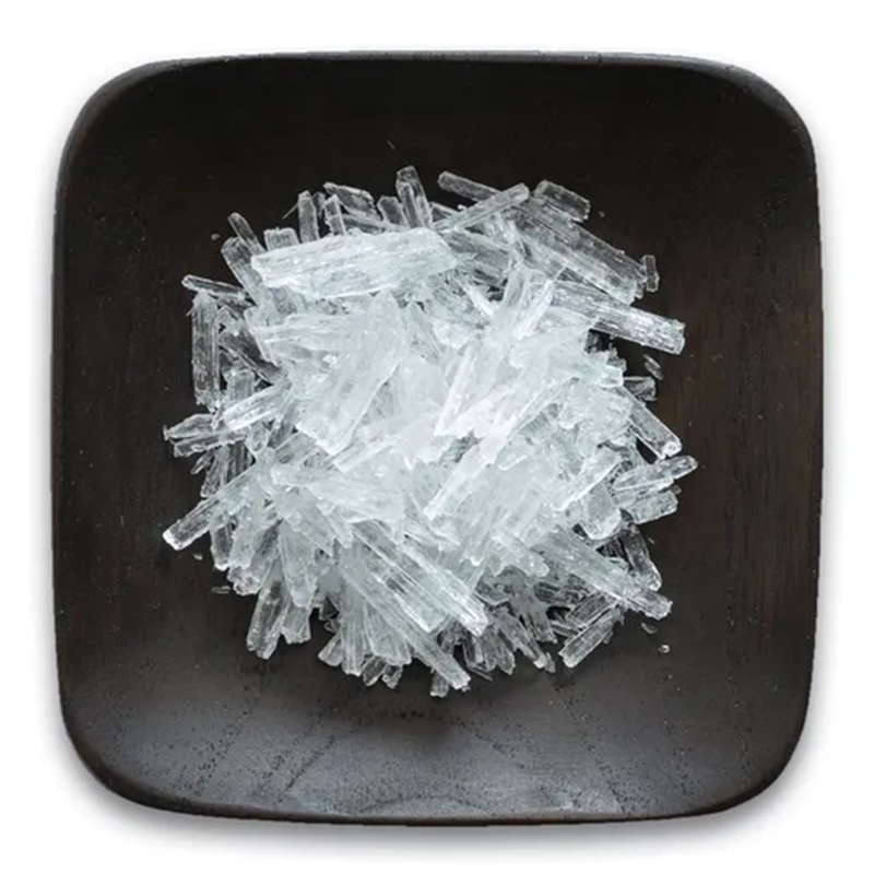 Chemical flavor CAS89-78-1 Natural organic intermediate menthol crystals can be used in many industries Low price in stock