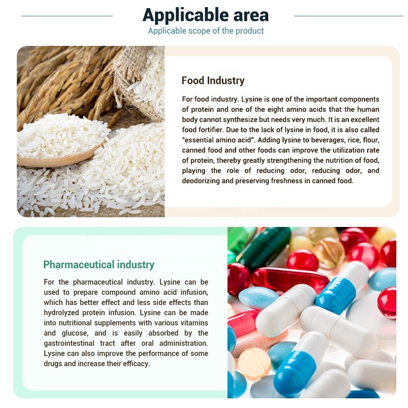 98.5% Pure L-Lysine Hydrochloride Organic Intermediate and Feed Additives with FAMIQS High Quality L Feed Grade