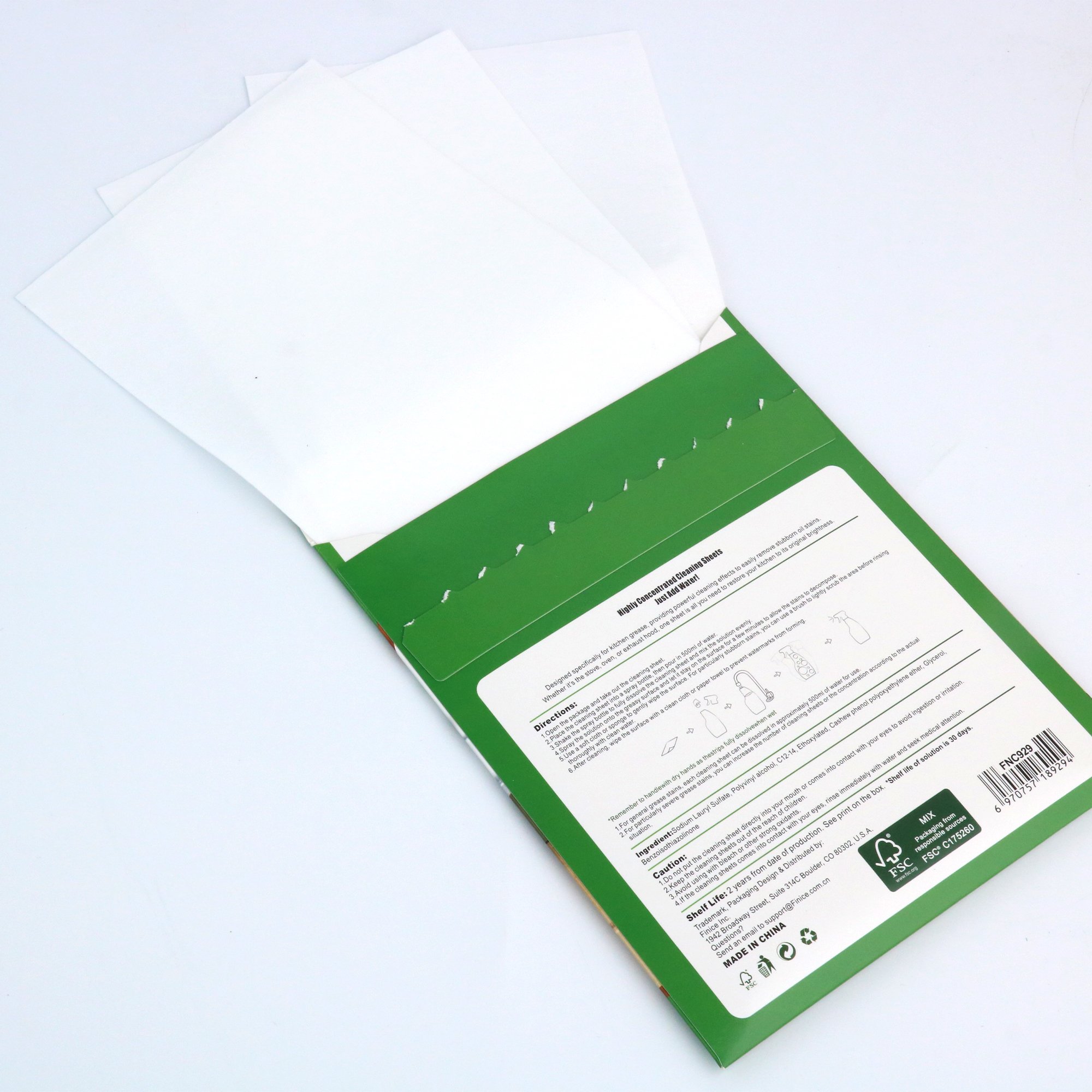 OEM ODM Oil Stain Cleaners Degreaser Deep Cleaning Powerful Foaming Kitchen Cleaner Solid Sheet