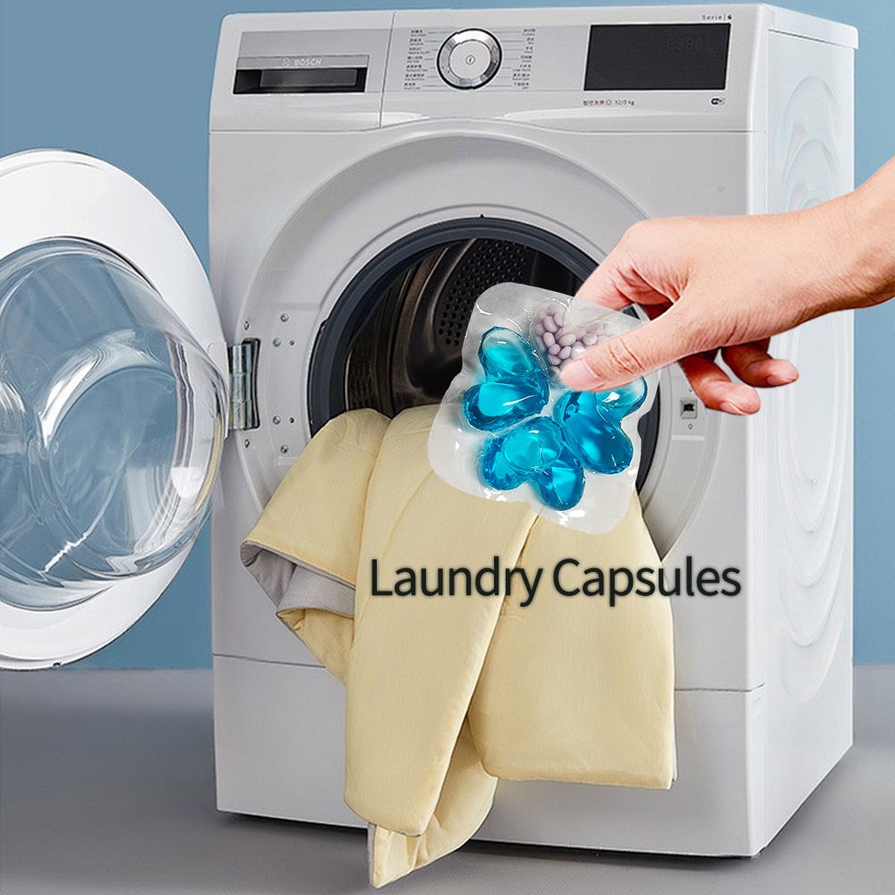 Easy to Operation Fragrance Machine Washing Pods Laundry Capsule 4in1 Custom Apparel Detergent Sheet Powder to Gel Soap 75% 024