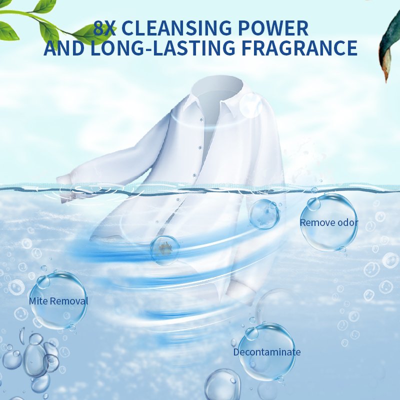 Easy to Operation Fragrance Machine Washing Pods Laundry Capsule 4in1 Custom Apparel Detergent Sheet Powder to Gel Soap 75% 024