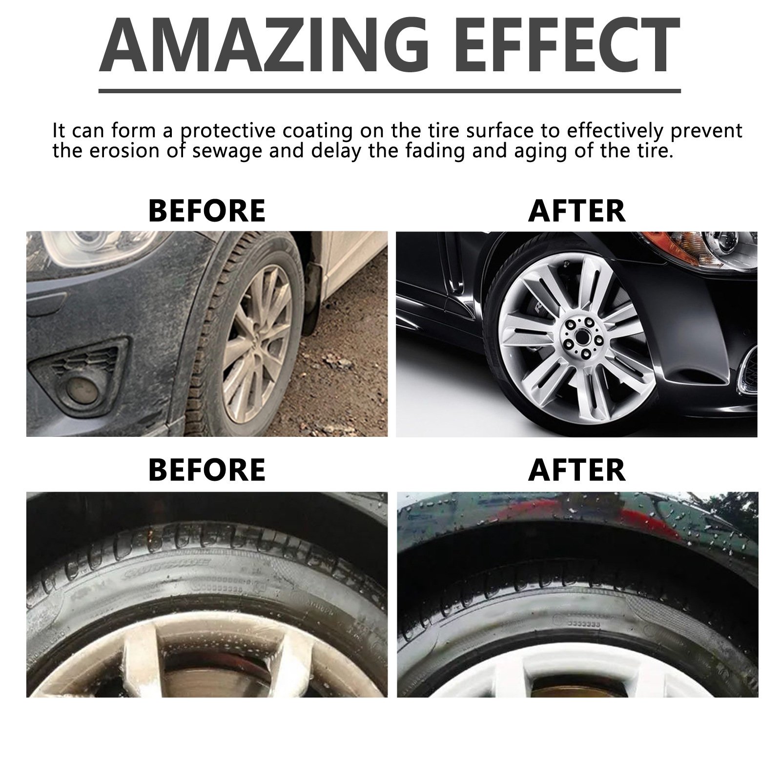 100g Car Tire Coating Wax Rust Removal Conversion Agent Cleaning Stain Remover Tire Cleaner Paste