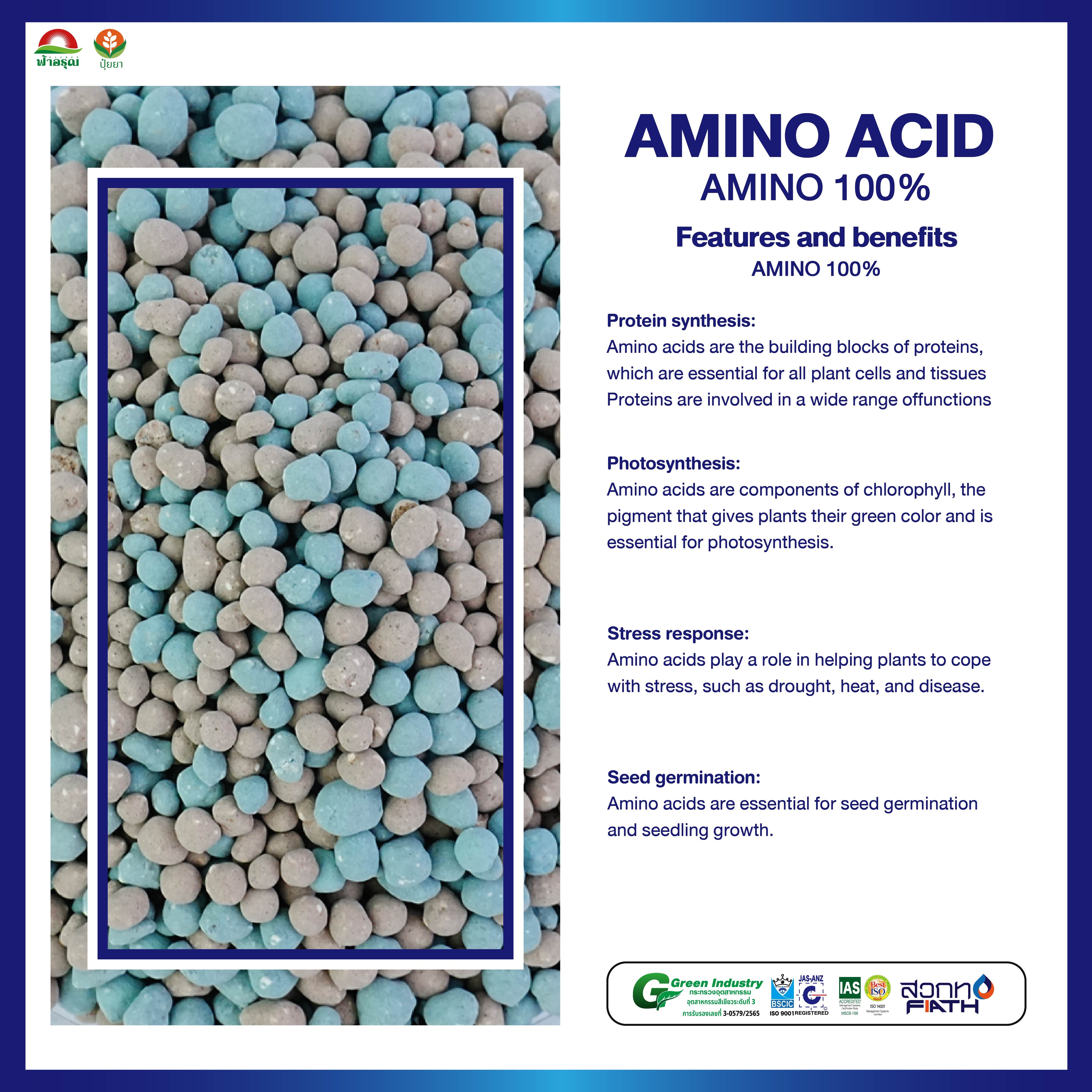 Organic Compost Amino Acid Granule Fertilizer Soil Conditioner for Plants Agriculture Directly from Thailand