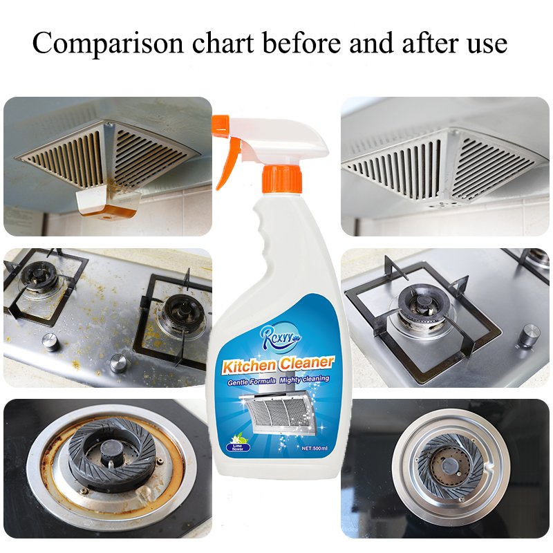 500ML Removing Hood Oven Kitchen Stain Cleaner Heavy Oil Stain Kitchen Cleaners Spray