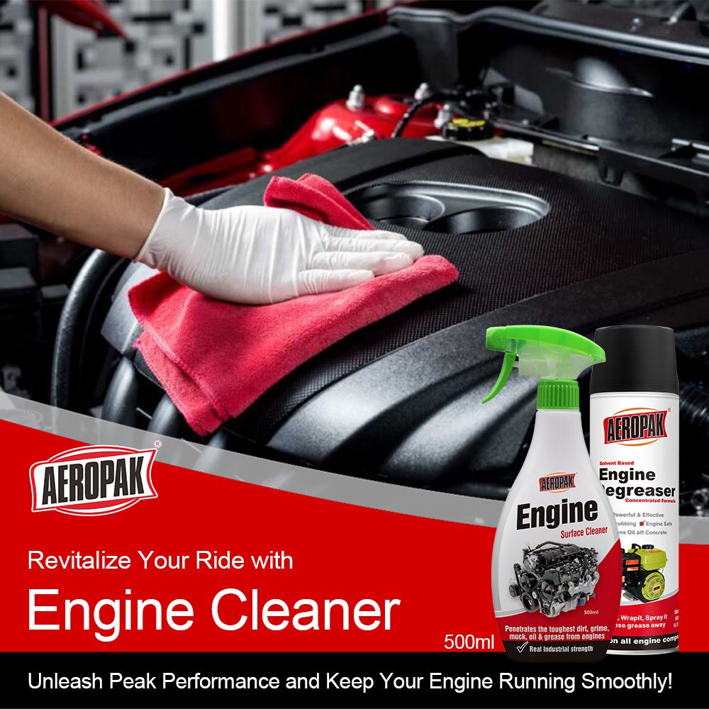 Car Cleaning Spray Products AEROPAK 500ml Bottle Spray Engine Surface Degreaser Cleaner Spray