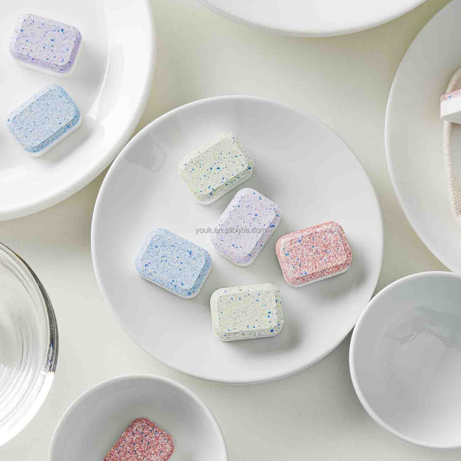OEM/ODM bulk dishwasher tablets green products dishwashing tablets stain oil removal washing machine cleaning dishwasher tablets