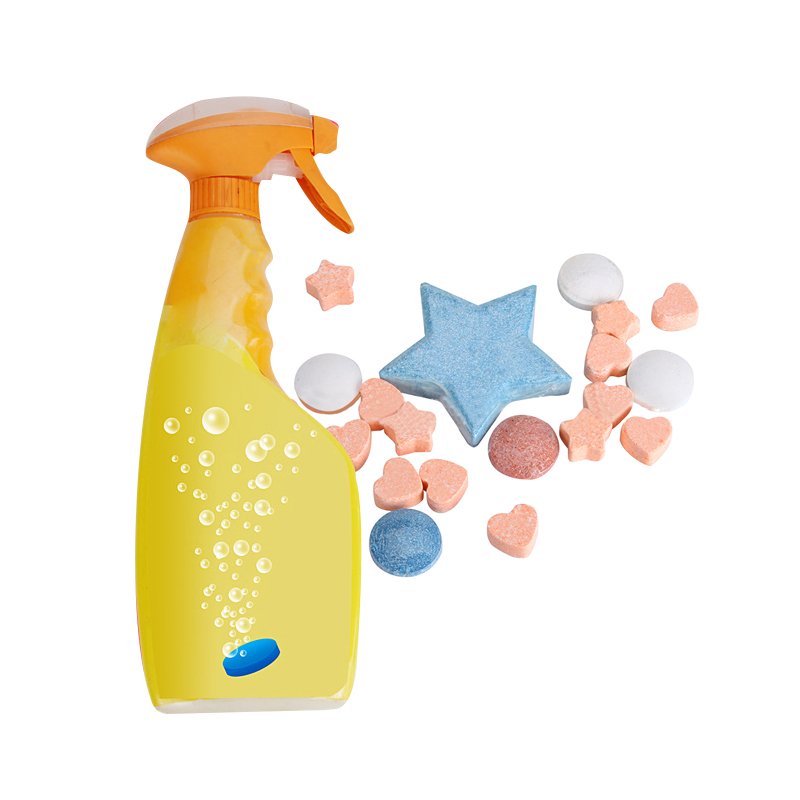 Oil Degreasing Detergent multifunctional effervescent kitchen cleaner tablet for Spray Bottle