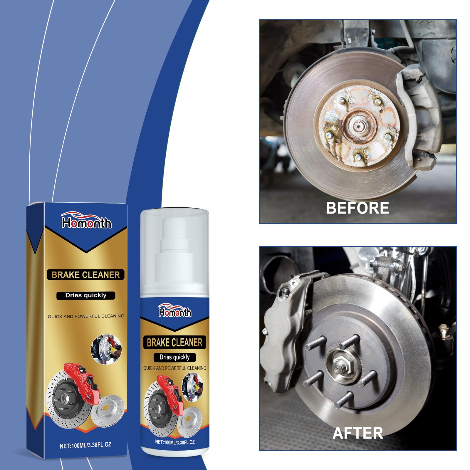 Homonth Best Brake Cleaner Oil Remove Brake Cleaner Liquid Effective Brake Dust Cleaner