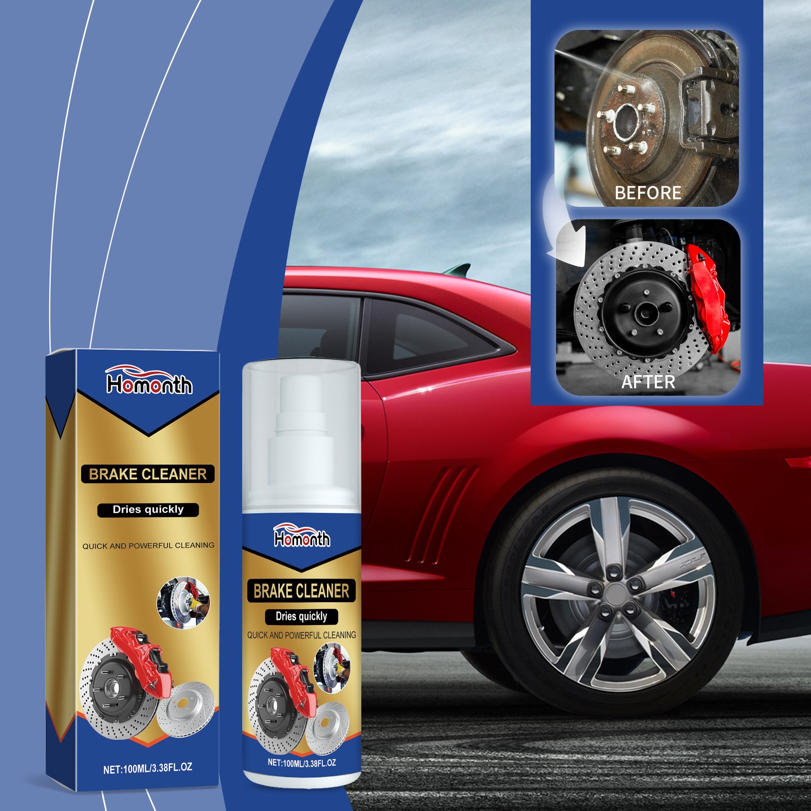 Homonth Best Brake Cleaner Oil Remove Brake Cleaner Liquid Effective Brake Dust Cleaner