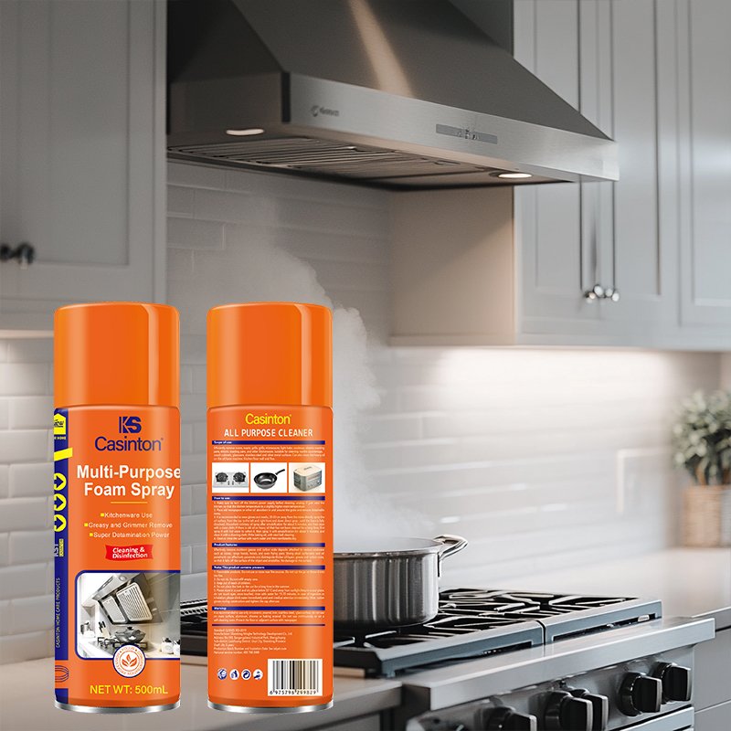 Powerful Kitchen Cleaner Oven Detergent Spray Liquid Grease And Oil Stain Remover Deep Cleaning Products For Heavy Stains