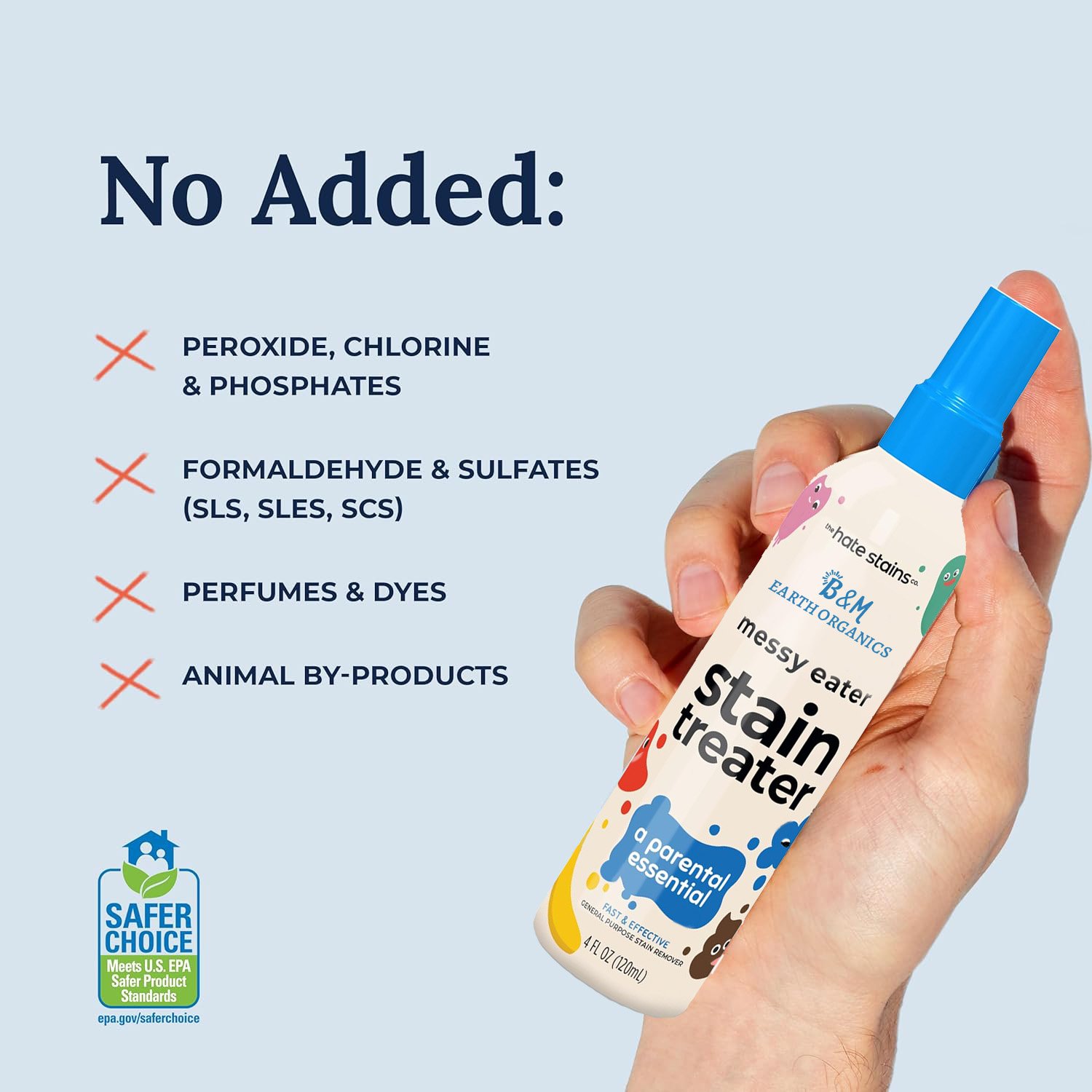 Stain Treater Spray Stain Remover Newborn Baby Essentials No Dry Cleaning Food Grease Coffee Off Laundry Underwear Fabric