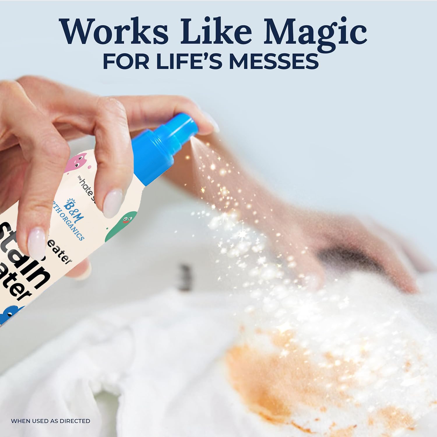 Stain Treater Spray Stain Remover Newborn Baby Essentials No Dry Cleaning Food Grease Coffee Off Laundry Underwear Fabric
