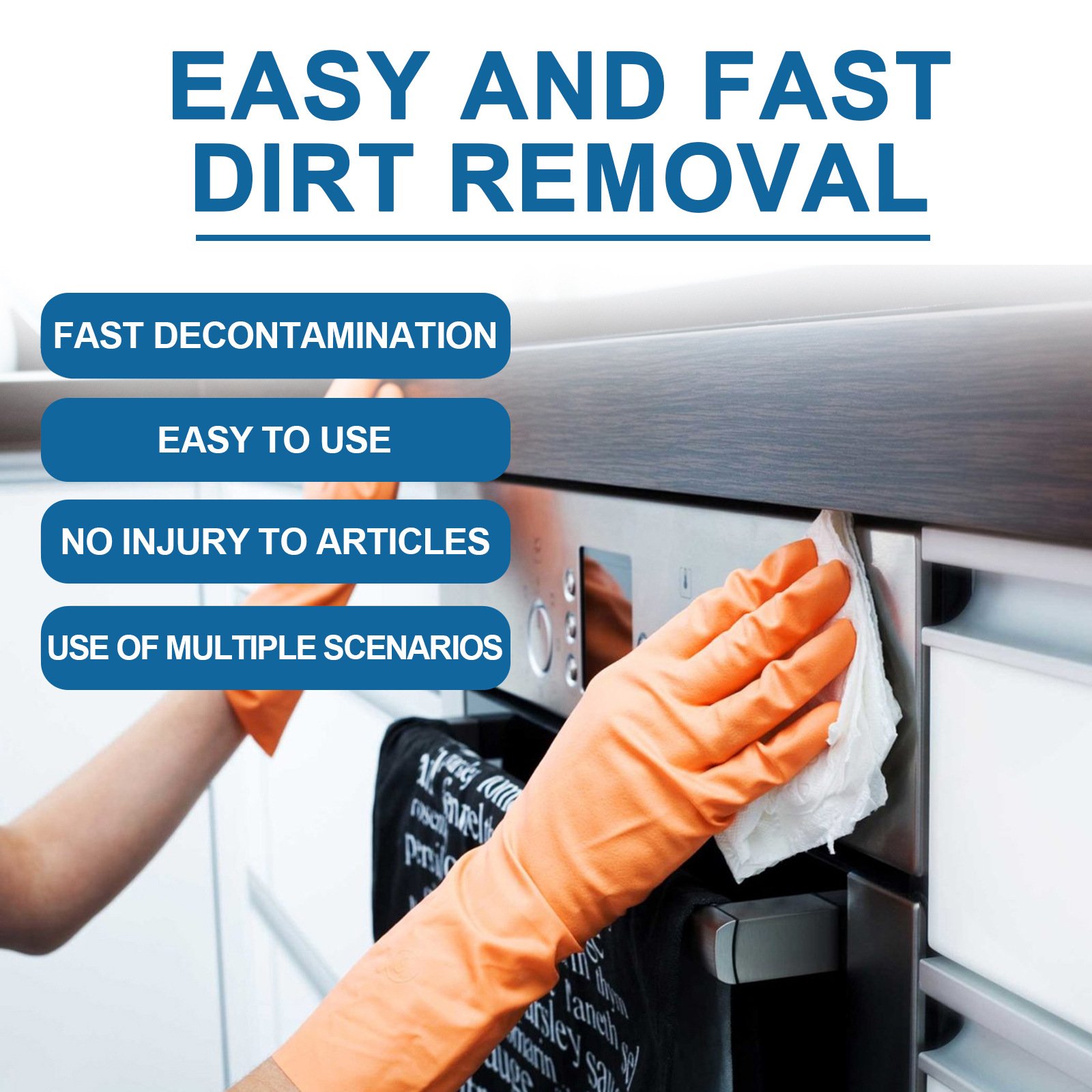 Jue-Fish Ceramic Coating Spray Oil Stains dirt Rust removal Kitchen multi-purpose cleaner Deep cleaning