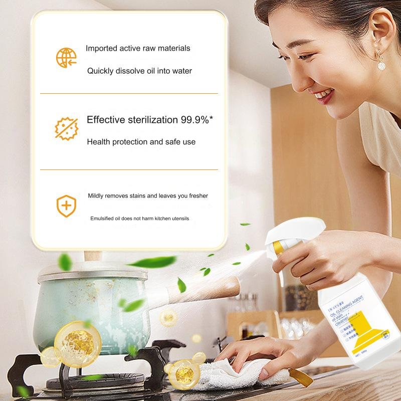 300ML Household Cleaning Oil Stain Remover Cleaning Detergent Kitchen Foam Cleaner