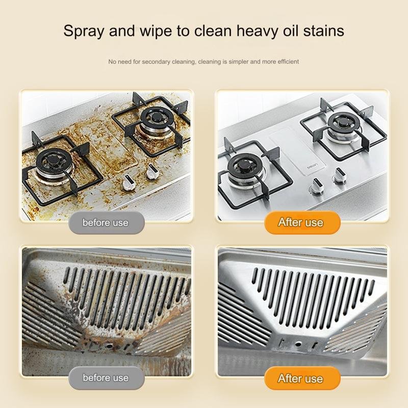 300ML Household Cleaning Oil Stain Remover Cleaning Detergent Kitchen Foam Cleaner