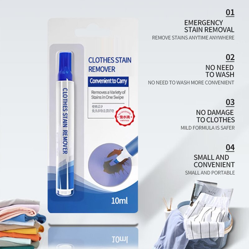 Portable Laundry Stain Be Gone Pen Non Toxic and Eco-friendly Keep Your Clothing And Clean Instant Stain Remover Liquid Pen