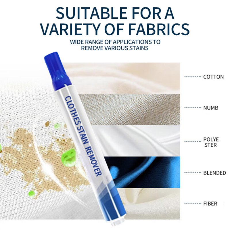 Portable Laundry Stain Be Gone Pen Non Toxic and Eco-friendly Keep Your Clothing And Clean Instant Stain Remover Liquid Pen