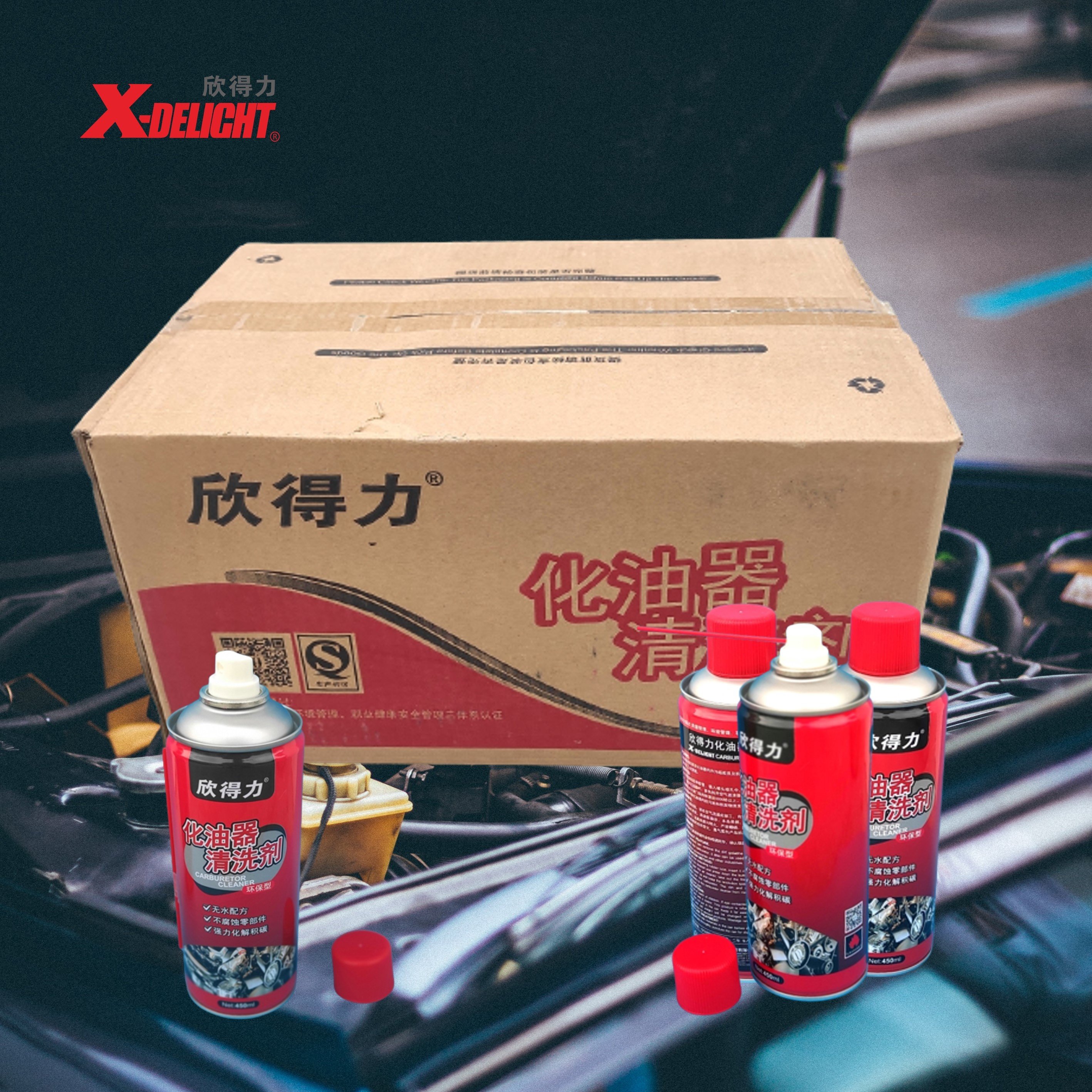 X-DELIGHT 450ML Carburetor Cleaner Fuel Treatment Gas Additive Engine Injector Cleaner For Cars