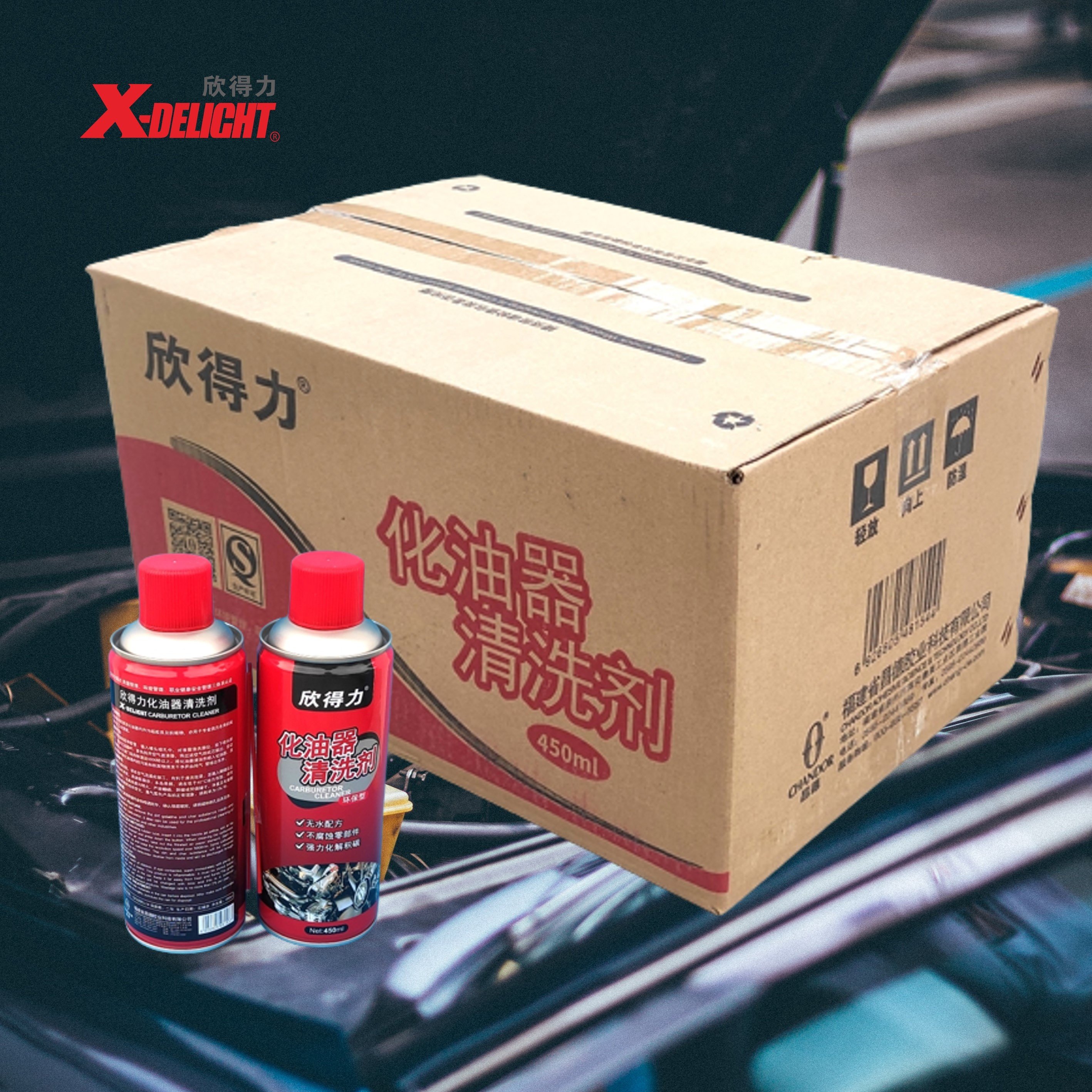 X-DELIGHT 450ML Carburetor Cleaner Fuel Treatment Gas Additive Engine Injector Cleaner For Cars