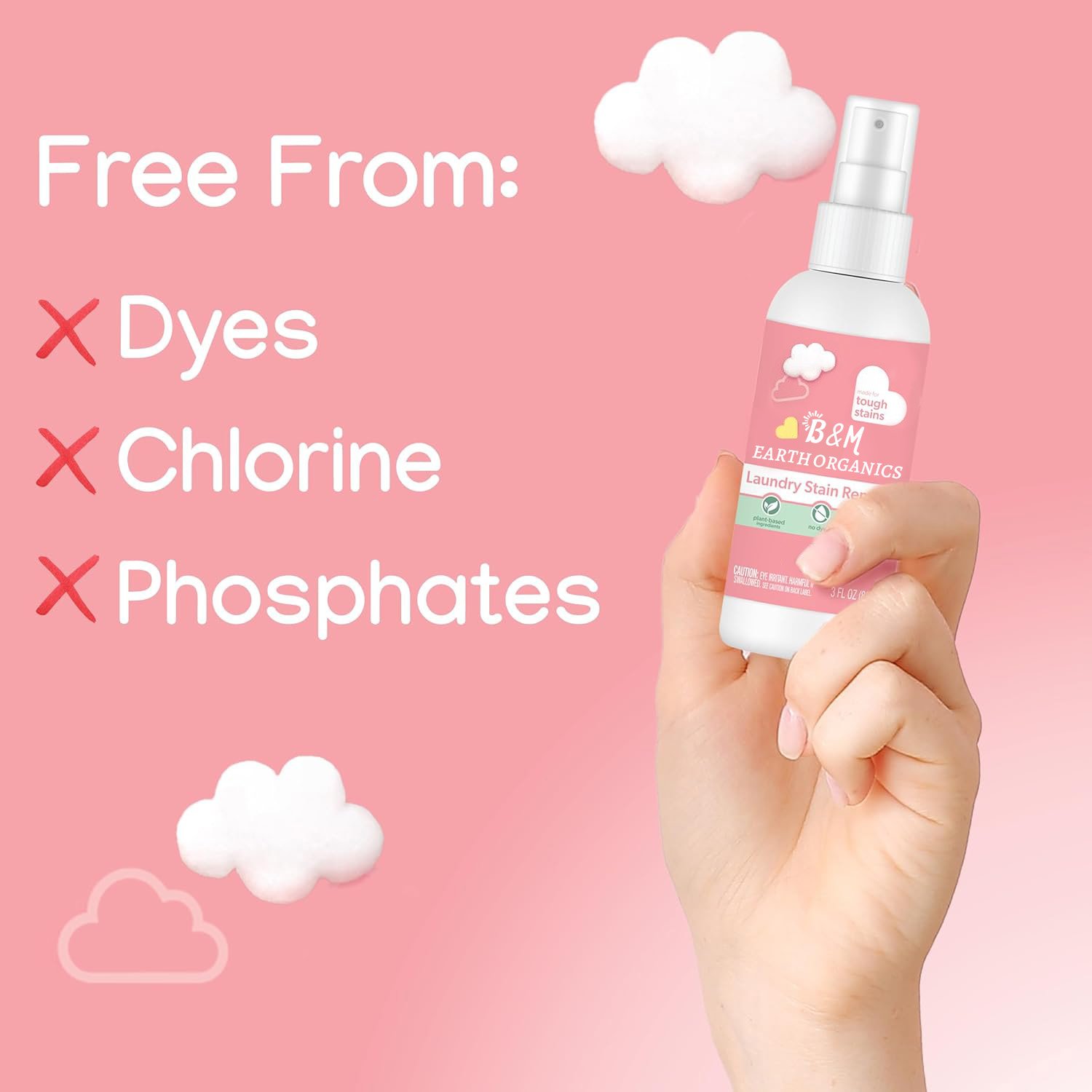 Stain Remover for Baby Clothes Laundry Stain Remover Spray Hypoallergenic Stain Treater