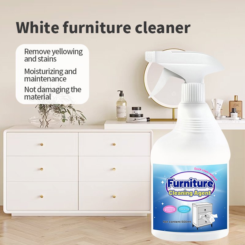 Custom effective stain removal, yellowing, brightening wood desk cabinet cleaner White furniture cleaner