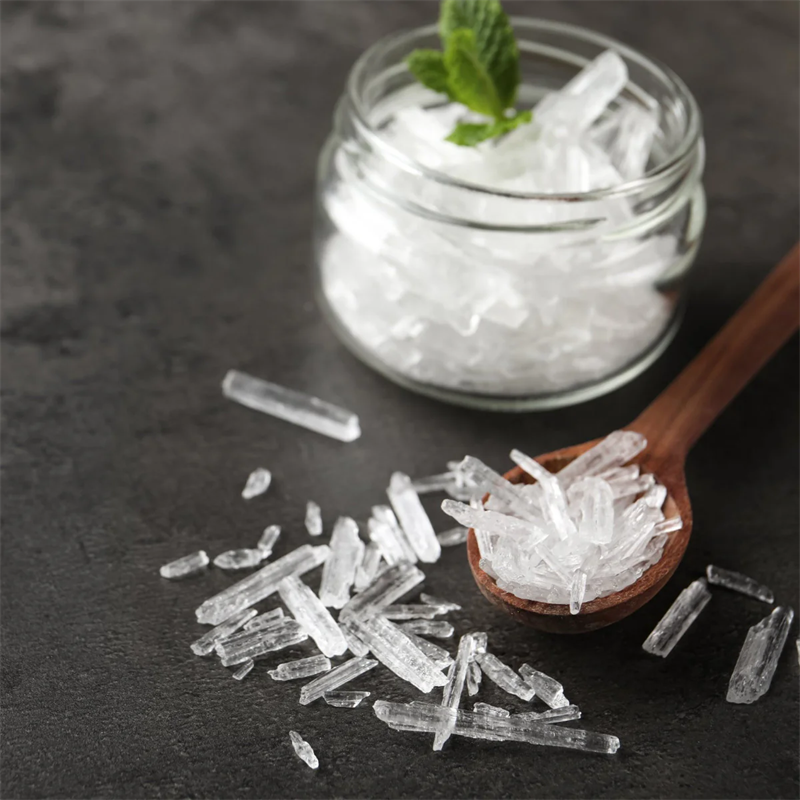 2024 China Top quality chemicals natural organic intermediates menthol crystals factory stock for sale