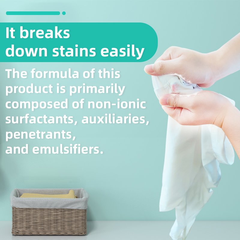 Stubborn Clothes Blood Oil Stains Penetration Detergent Enzymes Nonirritating Apparel Cleaning Liquid Detergent