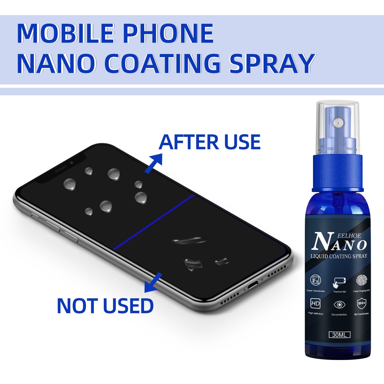 EELHOE Nano Coating Screen Waterproof Nano Coating Screen Protector Oil Proof Nano Coating Liquid For Phones