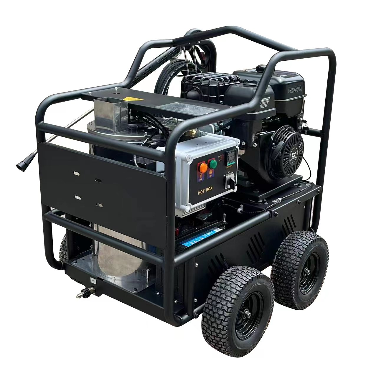 3600PSI diesel driven hot and cold water high-pressure surface cleaning gun machine heavy oil stains steam pressure washer