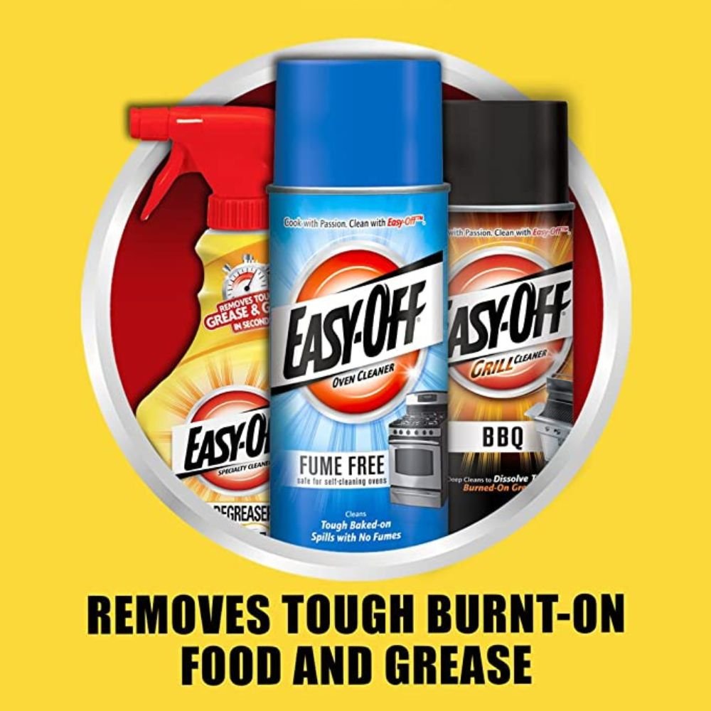 Effective Stain Remover Specialized Formula Burnt-On Spills Removal Kitchen Application Easyoff Heavy Duty Oven Cleaner