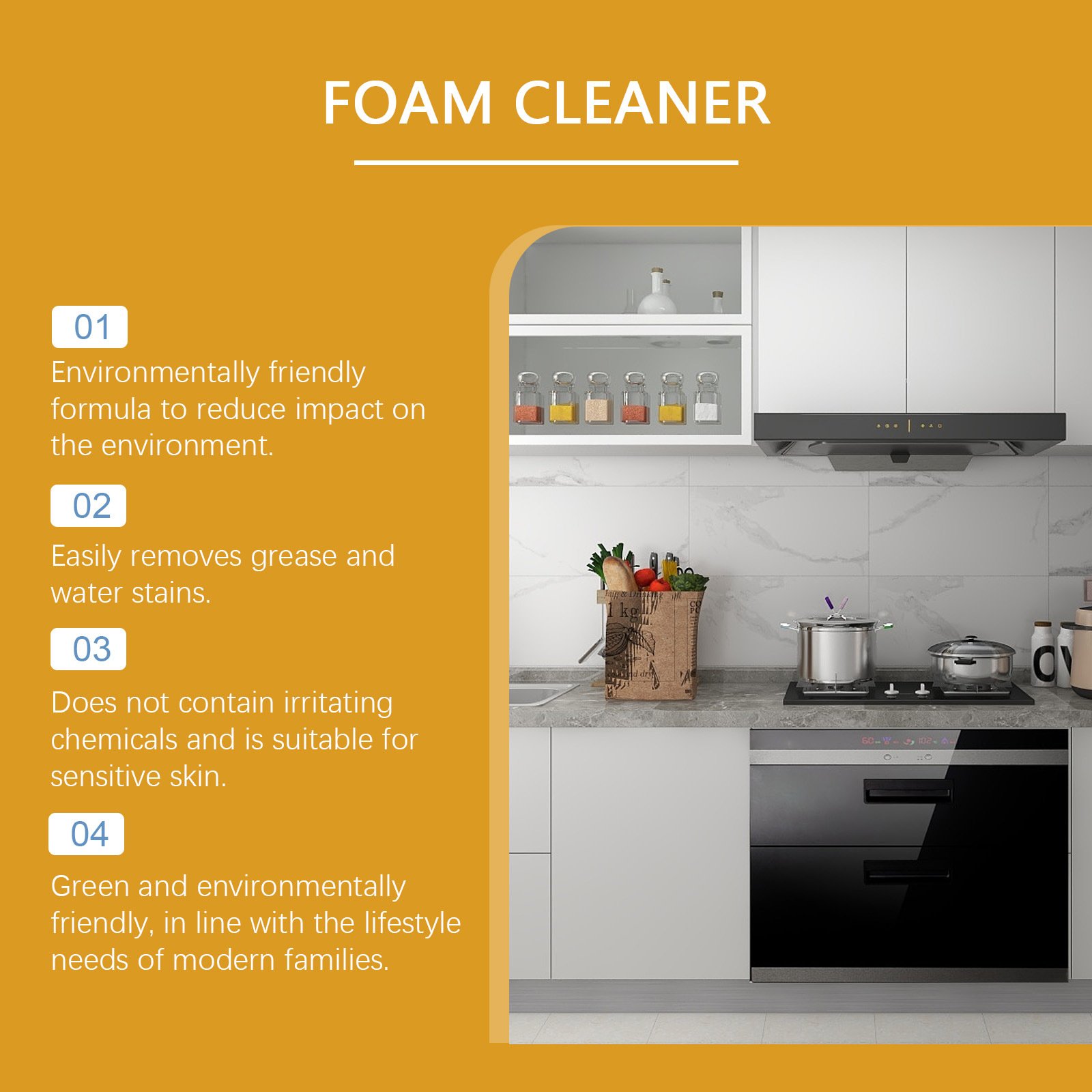 Best selling furniture floor stove heavy oil stain removal multifunctional foam cleaner for home use