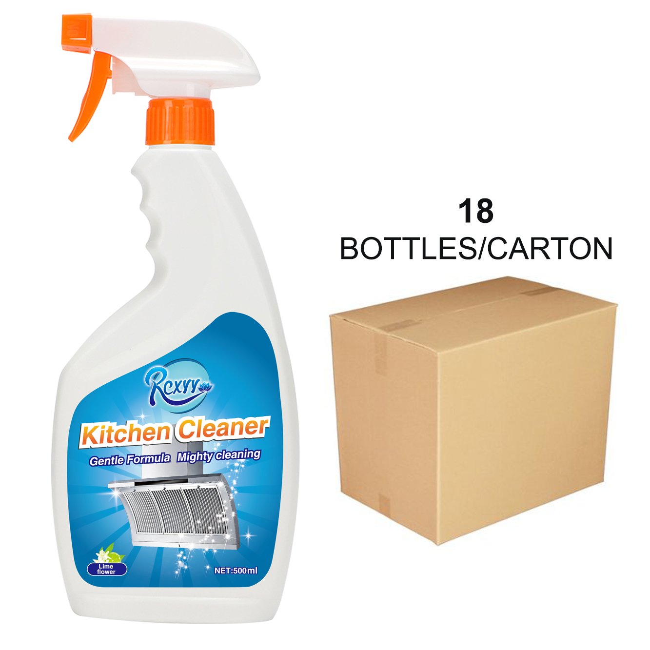 500ml Strong Grease Removal Range Hood Cleaning oil stain Spray Liquid Kitchen Cleaner Detergent