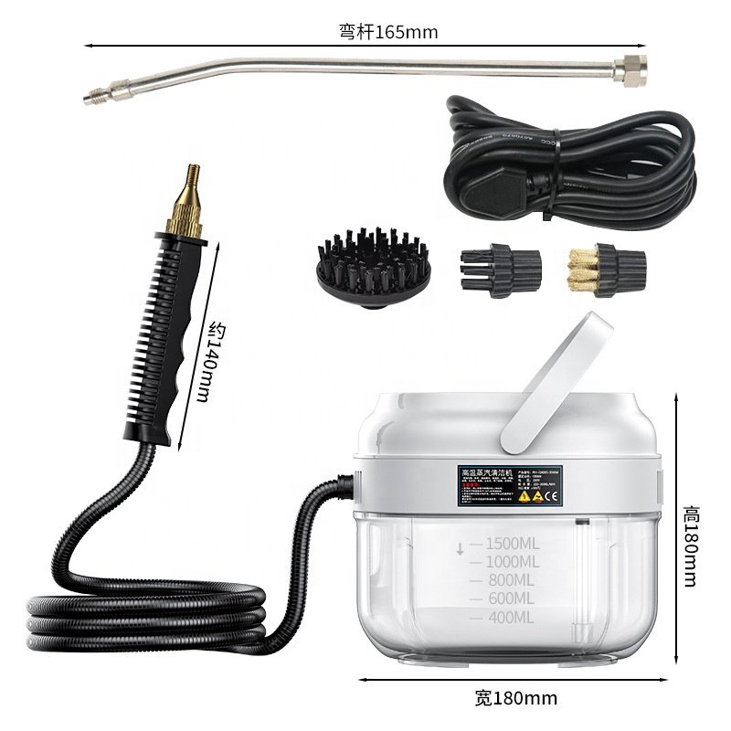 2500W High Temperature Pressure Steam Cleaner Washer Hood Air Conditioner Oil Stain Kitchen Bathroom Rinser Cleaning Machine