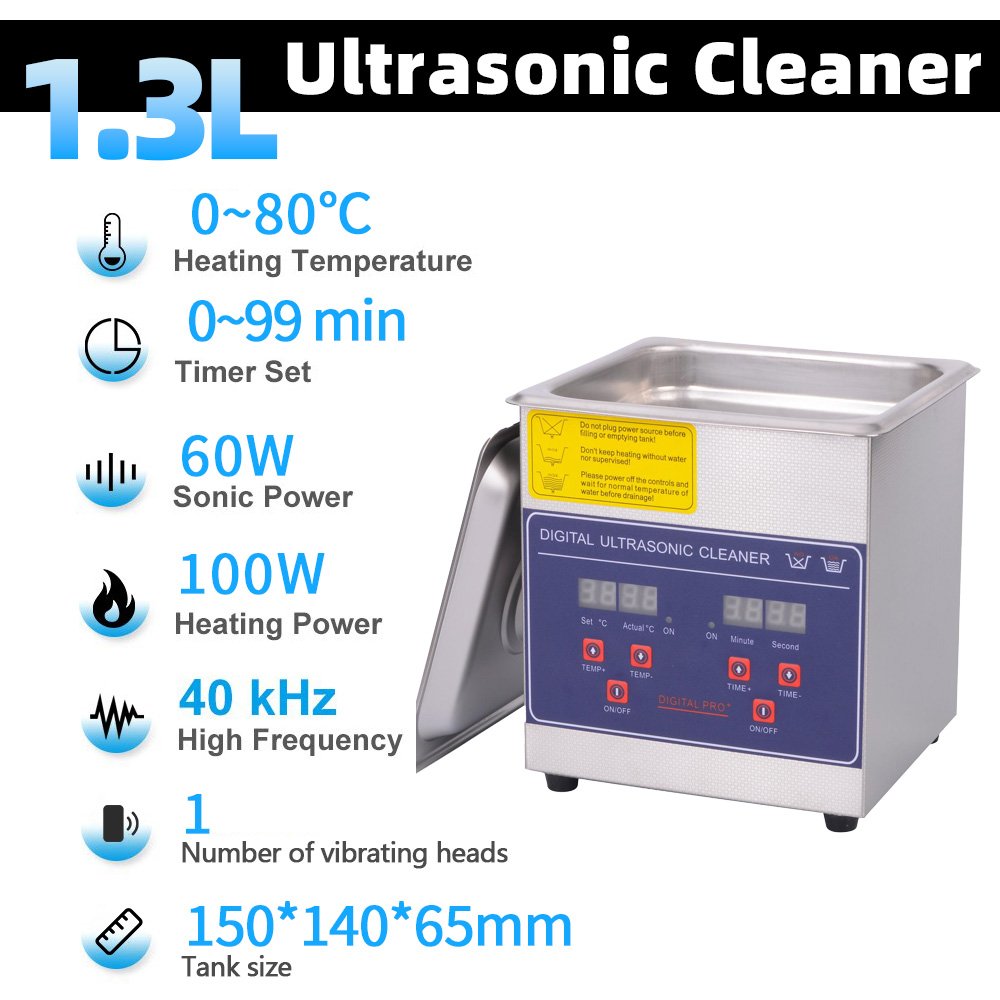 38L 30L 10L Tullker Ultrasonic Cleaner 6L 3L 2L PCB Board Engine Parts DPF Mould Oil Rust Remove Ultrasound Cleaning Machine