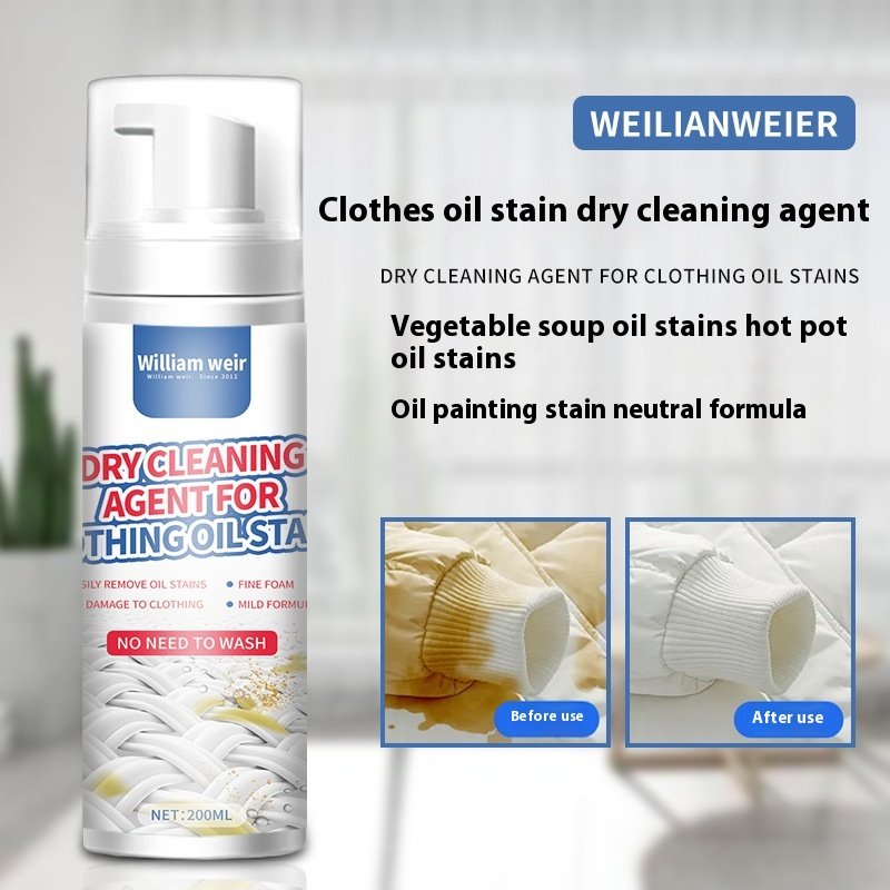 Wholesale Strong Oil Removal Foam Cleaner Home No-Wash Stain Removal Agent for Clothing Dry Cleaning Oil Persil Stain Remover