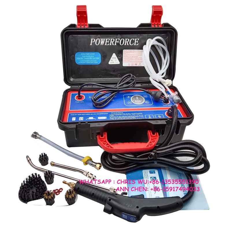 High Pressure Steam Cleaner 1700W Handheld Portable Steamer 3-5 Bar High Temp Pressurized Steam Cleaner Cleaning Machine