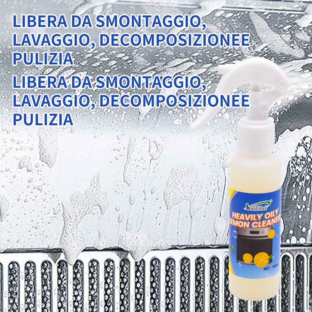 Heavy Duty Kitchen Oil Stain Cleaner Spray Grease Gas Cooker Pots Cleaner Effective Sink Surfaces Detergent Grease Removal