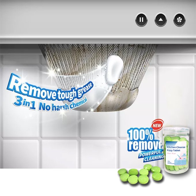 Multifunctional Cleaning Agent Super Kitchen Cleaner Effervescent Tablet dishwashing Oil Stain Dirt Cleaner Tablet