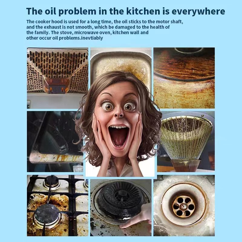 2024 Made in China The Newest Oil Remove Kitchen Foam Cleaner 500ml