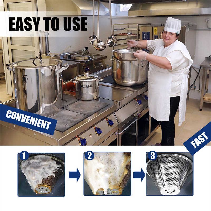 Jue Fish bubble cleaner sponge set stainless steel rust remover cookware range hood wall pot cleaning cream rust removing agent